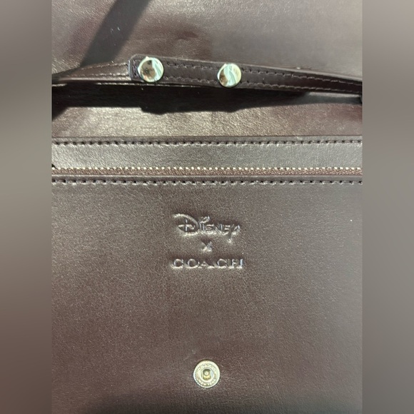 COACH X DISNEY Foldover Crossbody W/ Snow White And The Seven Dwarfs Gems Print💎 - Picture 12 of 14